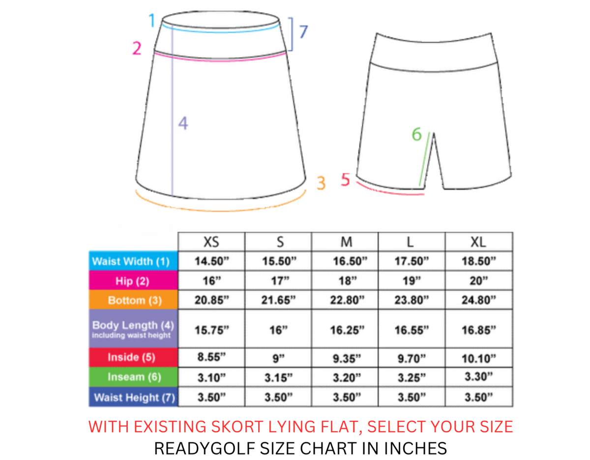 Shake It Up Ladies Active SKORT by ReadyGOLF