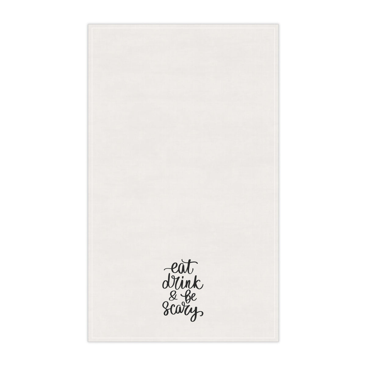 "Eat Drink and be Scary" Halloween-Themed Cotton Kitchen Tea Towels, Fun & Functional Decor for Spooky Celebrations, Gifts for Home Cooks & Party Hosts