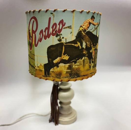 Vintage Bull Rider Lampshade