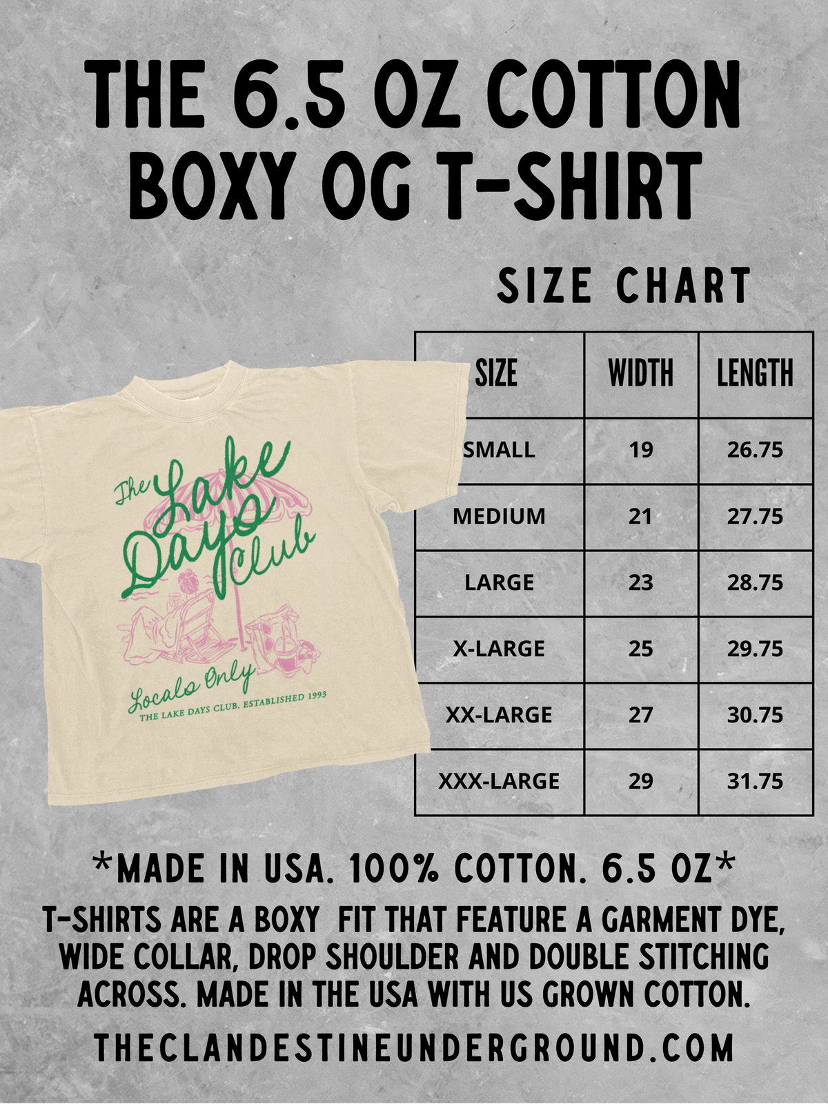 Underground Original Design: Chicago Football Champs Boxy Cotton TShirt