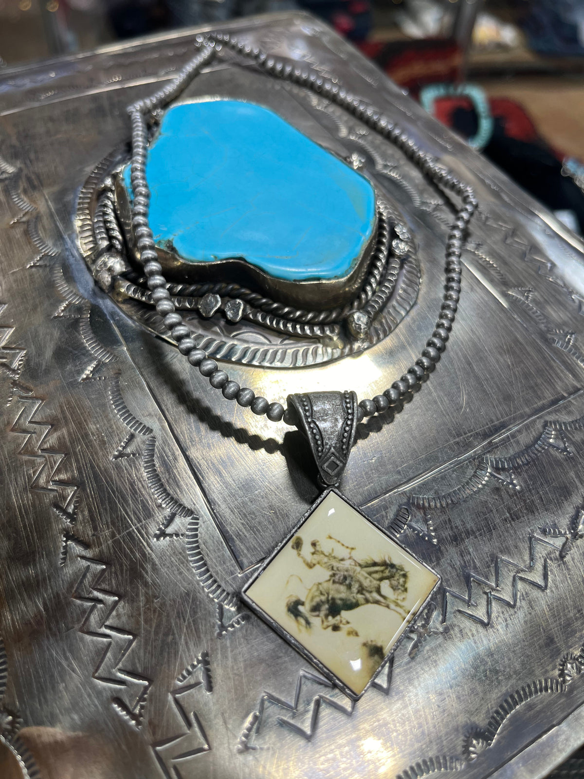 Old Timey Picture Frame Necklaces