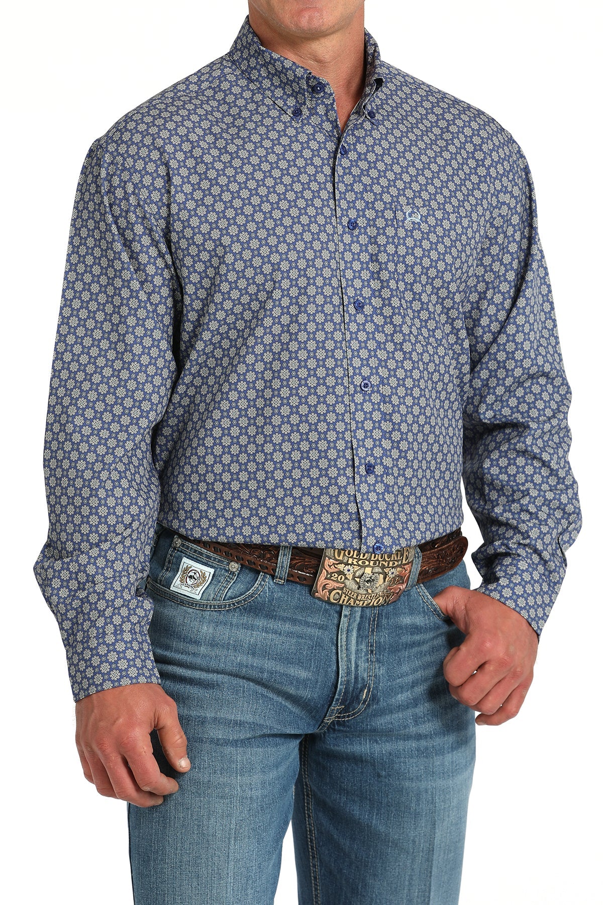 Cinch Men’s Royal LS Shirt (4001)