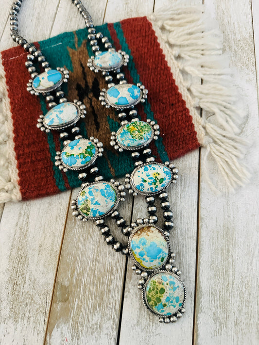 Handcrafted Sterling Silver & Sonoran Mountain Turquoise Necklace