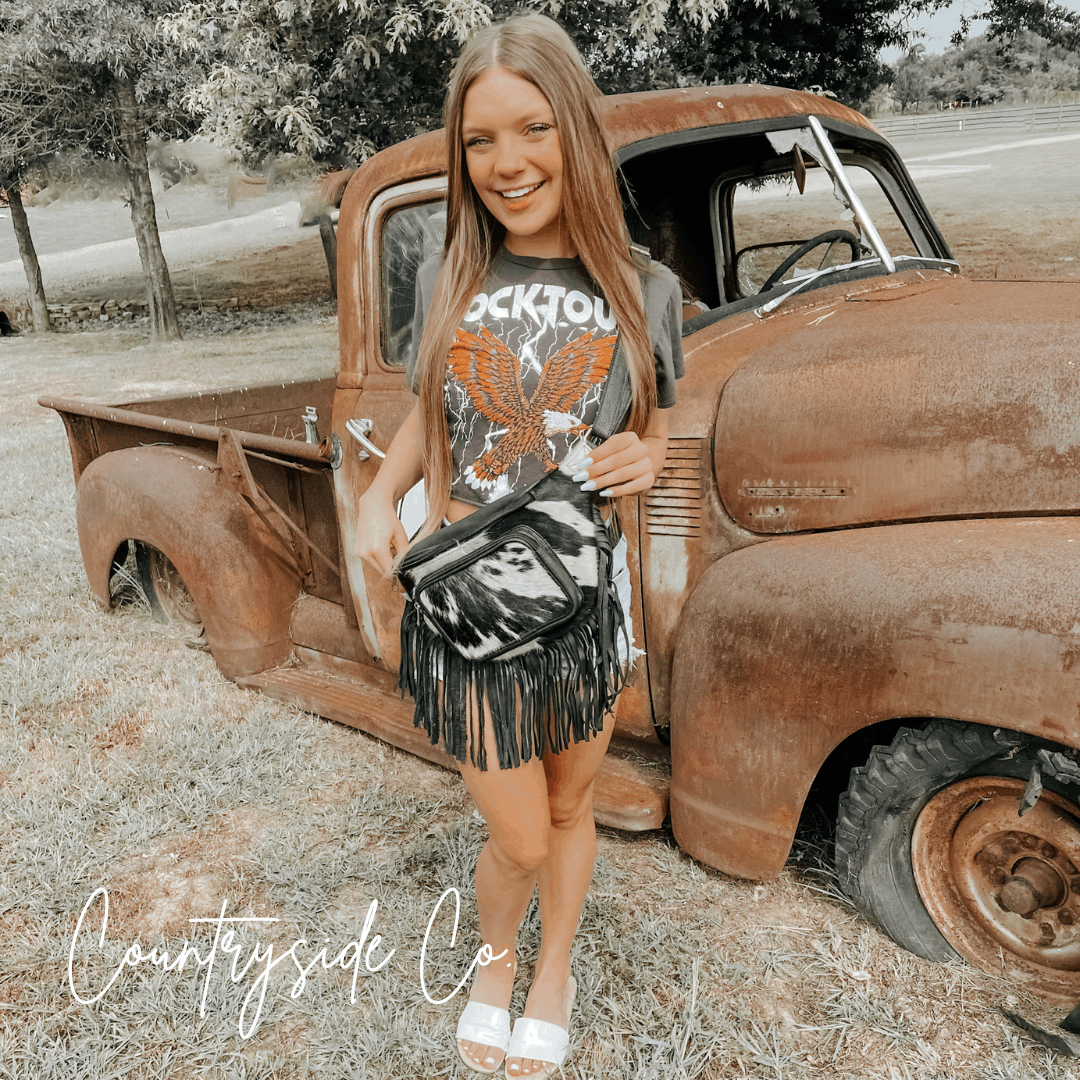 Austin Cowhide Sling Festival Bag