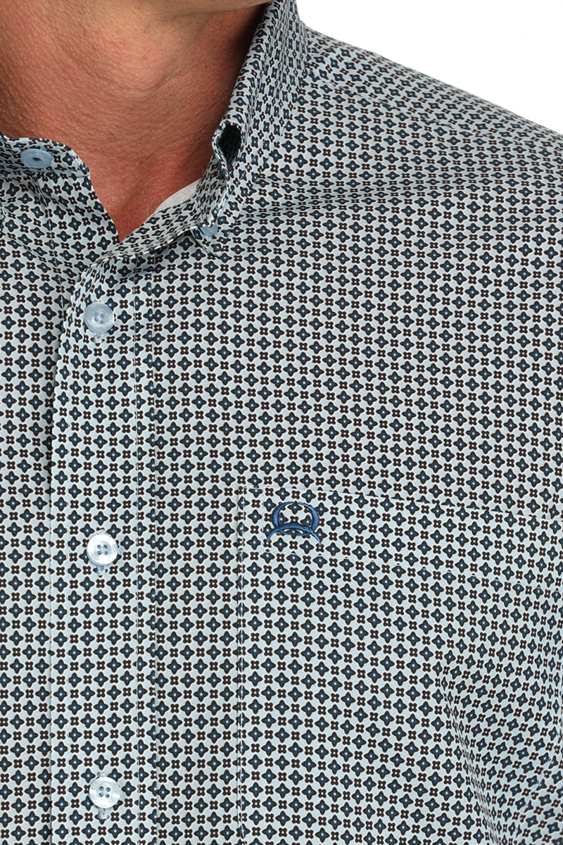 Cinch Men’s Arena Flex Blue LS