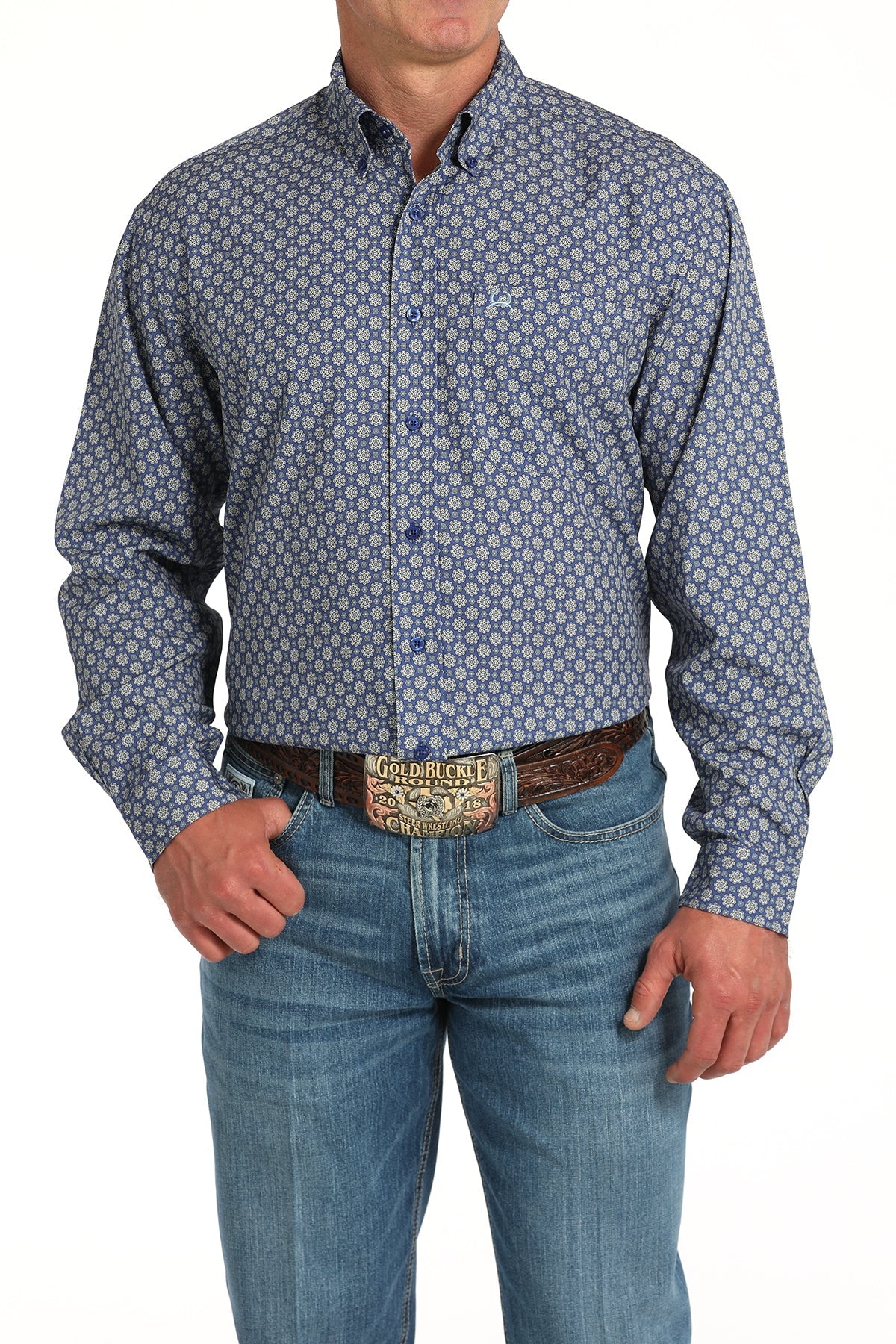 Cinch Men’s Royal LS Shirt (4001)