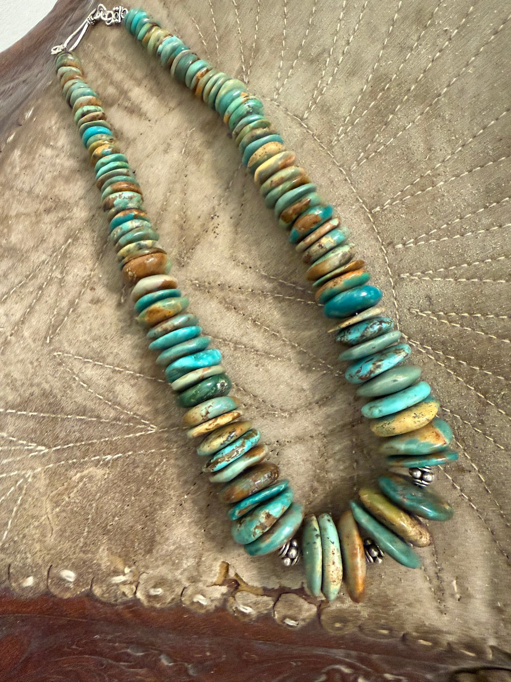 Desert River Natural Turquoise Necklace