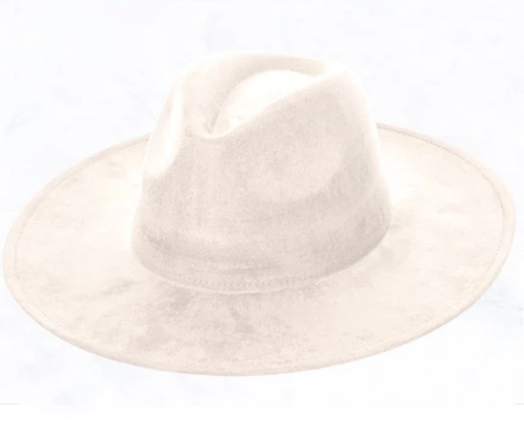 **Wide Genuine Leather Tan Suede Hat Band w/ Turq 953r