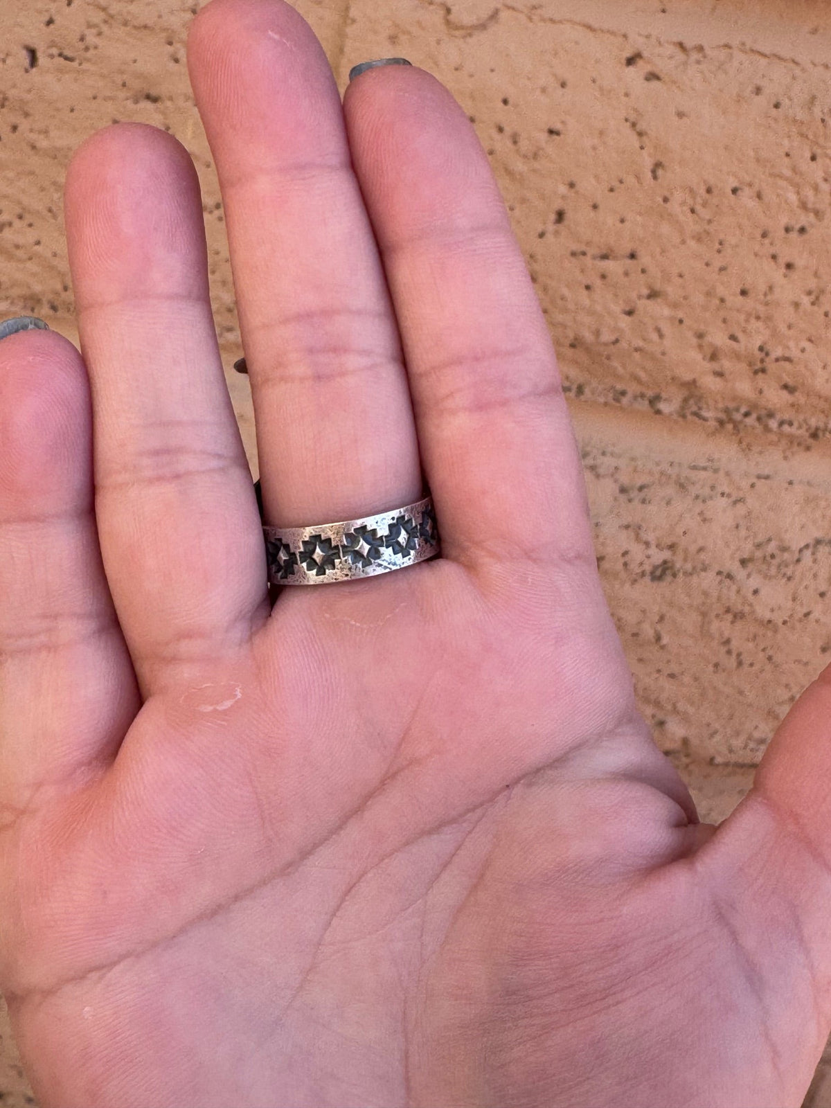 Handcrafted Queen Pink Conch & Sterling Silver Adjustable Statement Ring by Kevin Billah