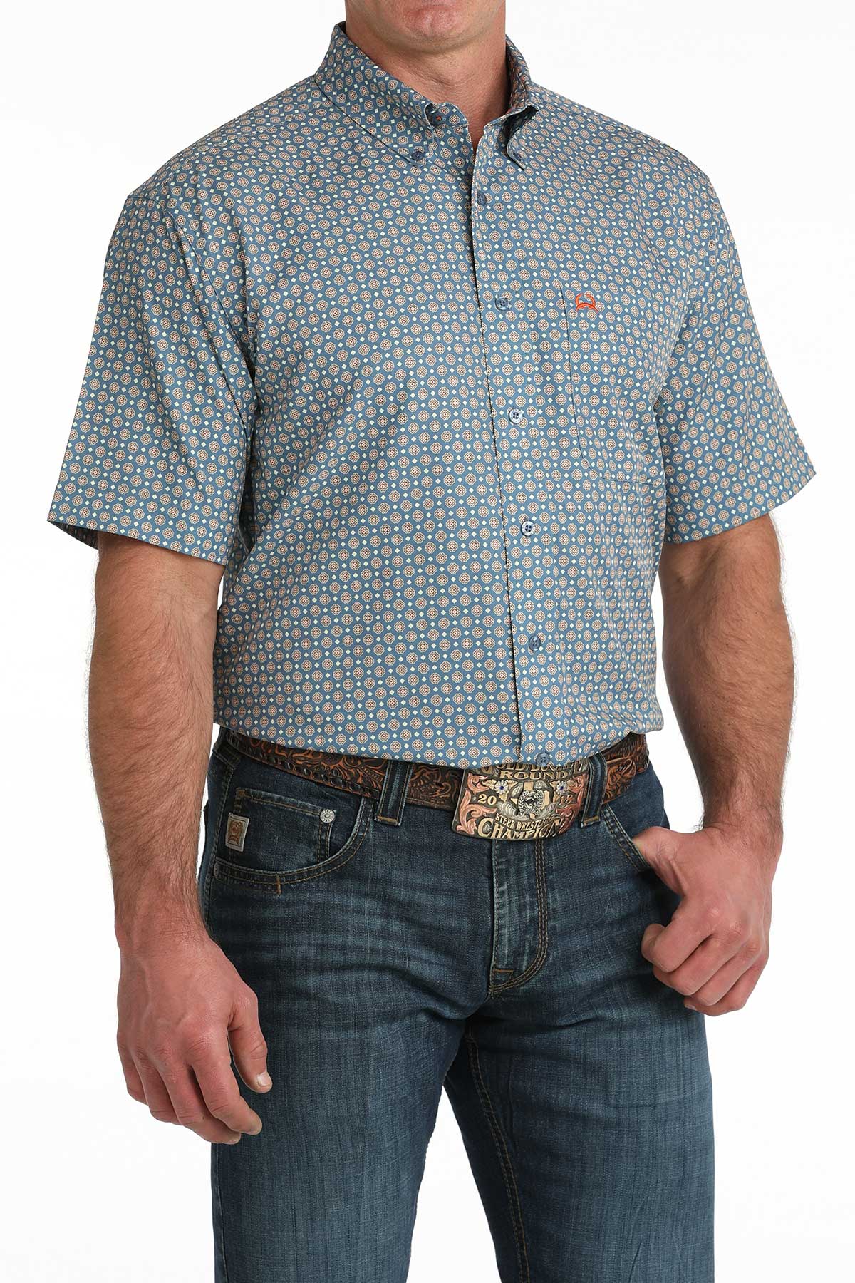 Cinch Men’s Arenaflex Short Sleeve Button Up