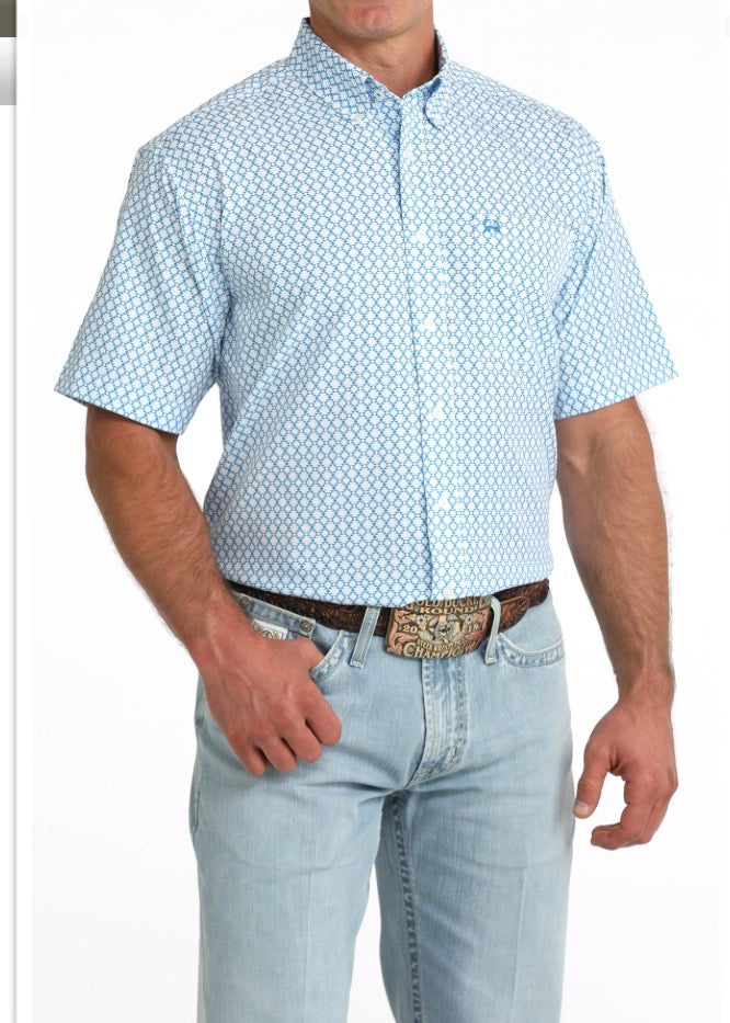 Cinch ArenaFlex Light Blue SS Shirt