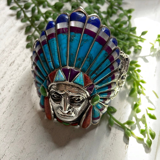 “The Fire Opal Cuff” Sterling Silver Fire Multi Stone Opal Cuff Bracelet /