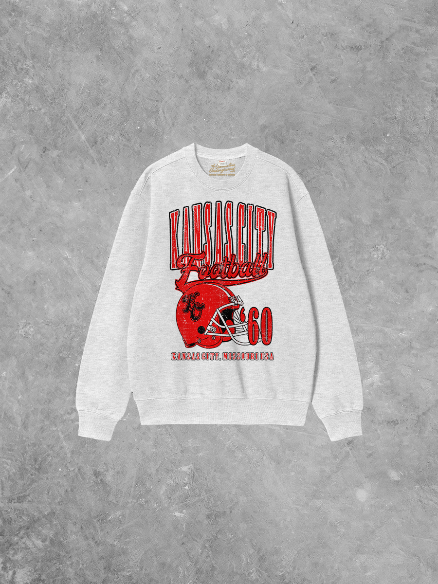 Underground Original Design: Kansas City Football Boxy Cotton Sweatshirt