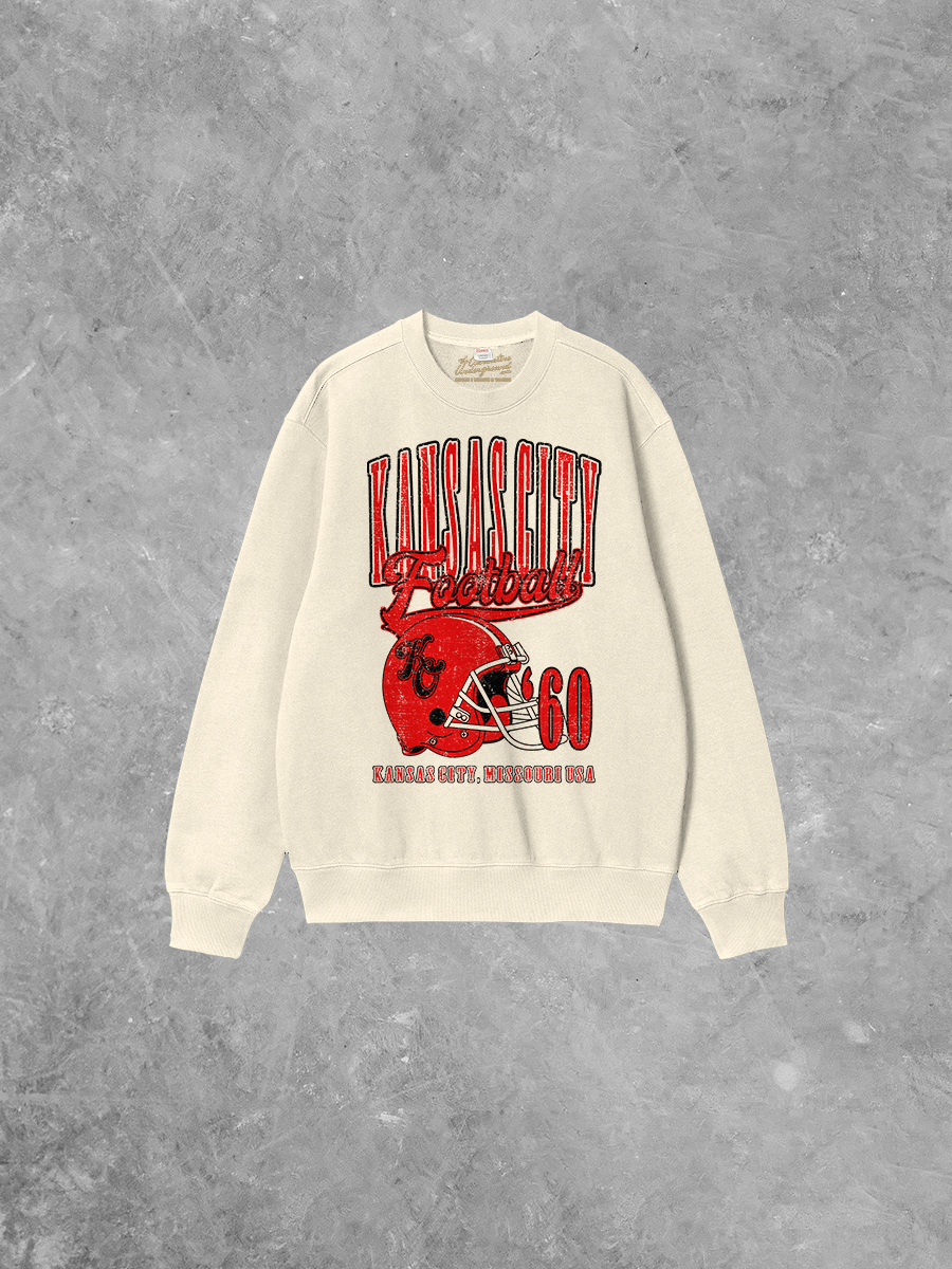 Underground Original Design: Kansas City Football Boxy Cotton Sweatshirt