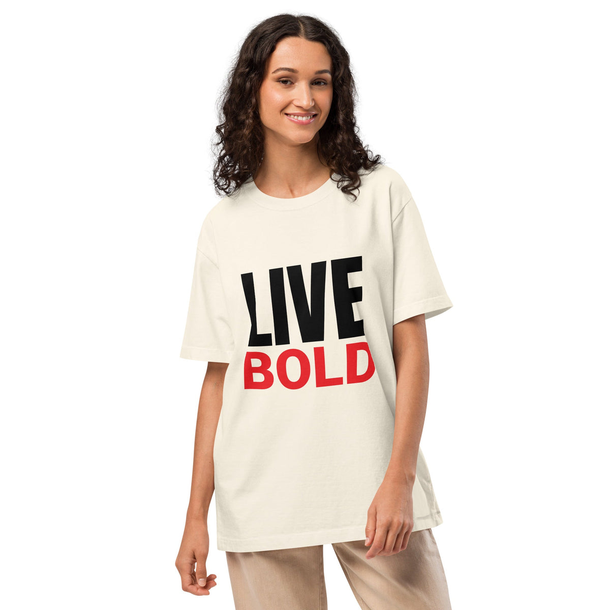 Whiskey Black - Live Bold - Unisex oversized t-shirt